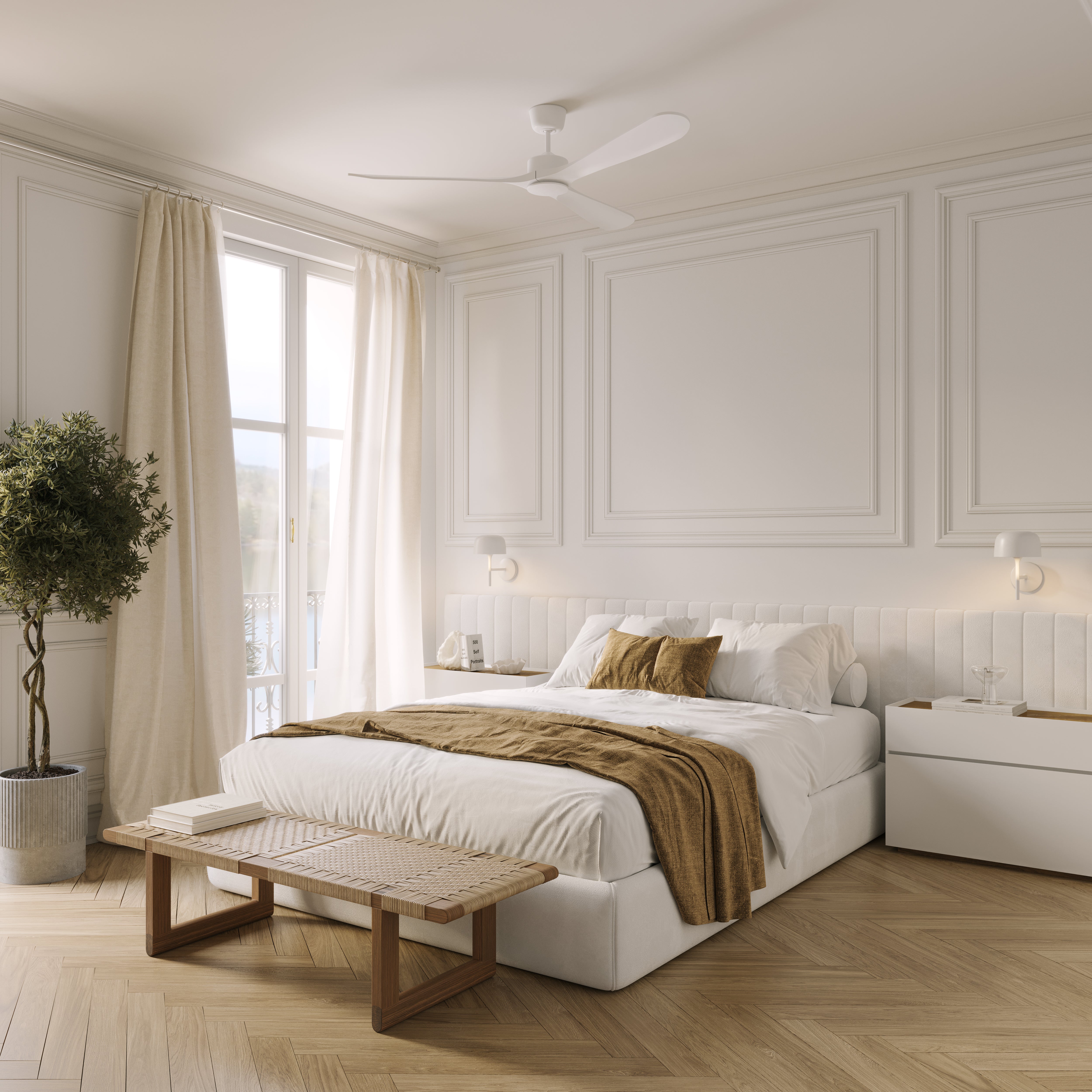 Boreal Ceiling Fan 132 cm (10–25 m²) – 3 ABS blades