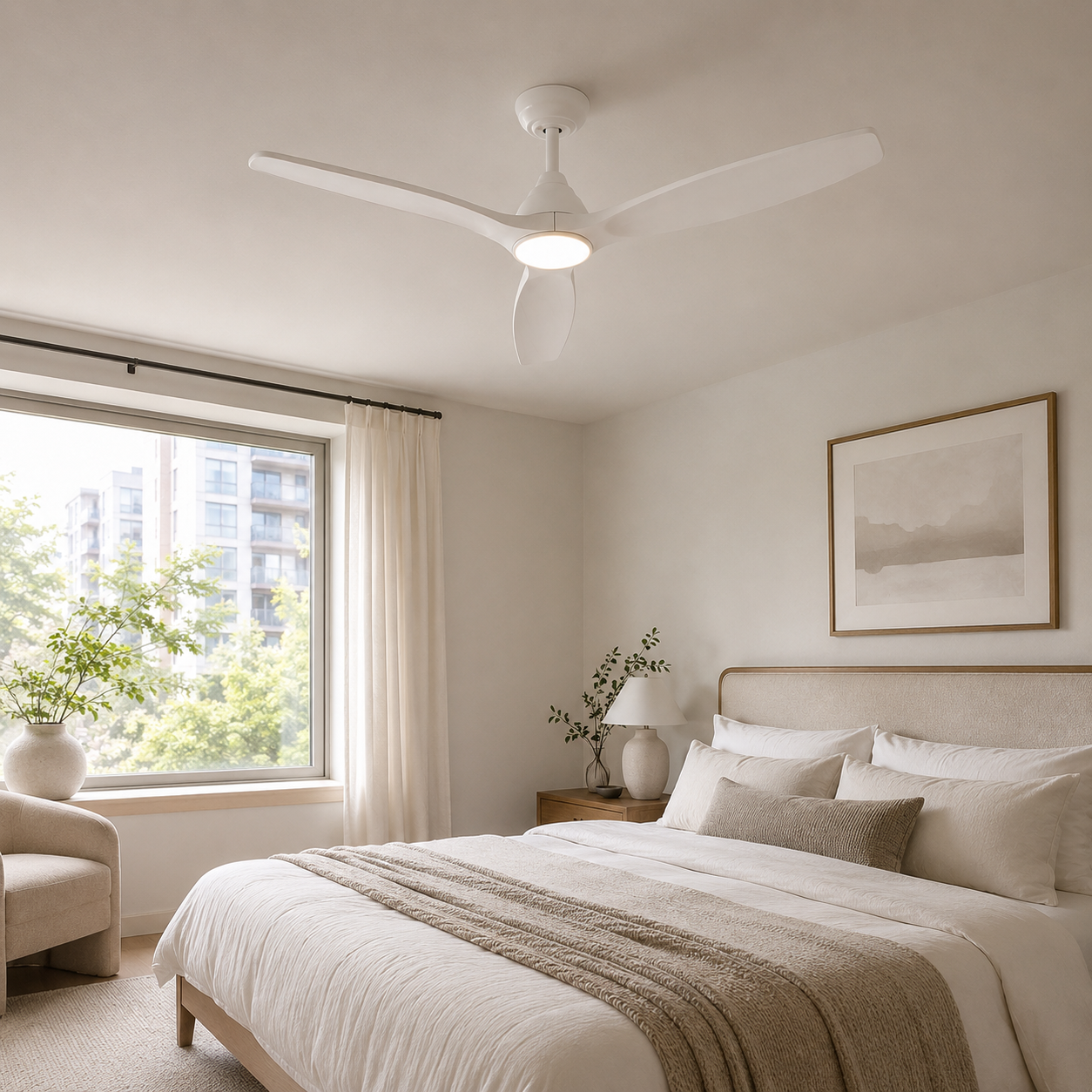 Dolomiti Wooden Ceiling Fan (132 cm / 112 cm)