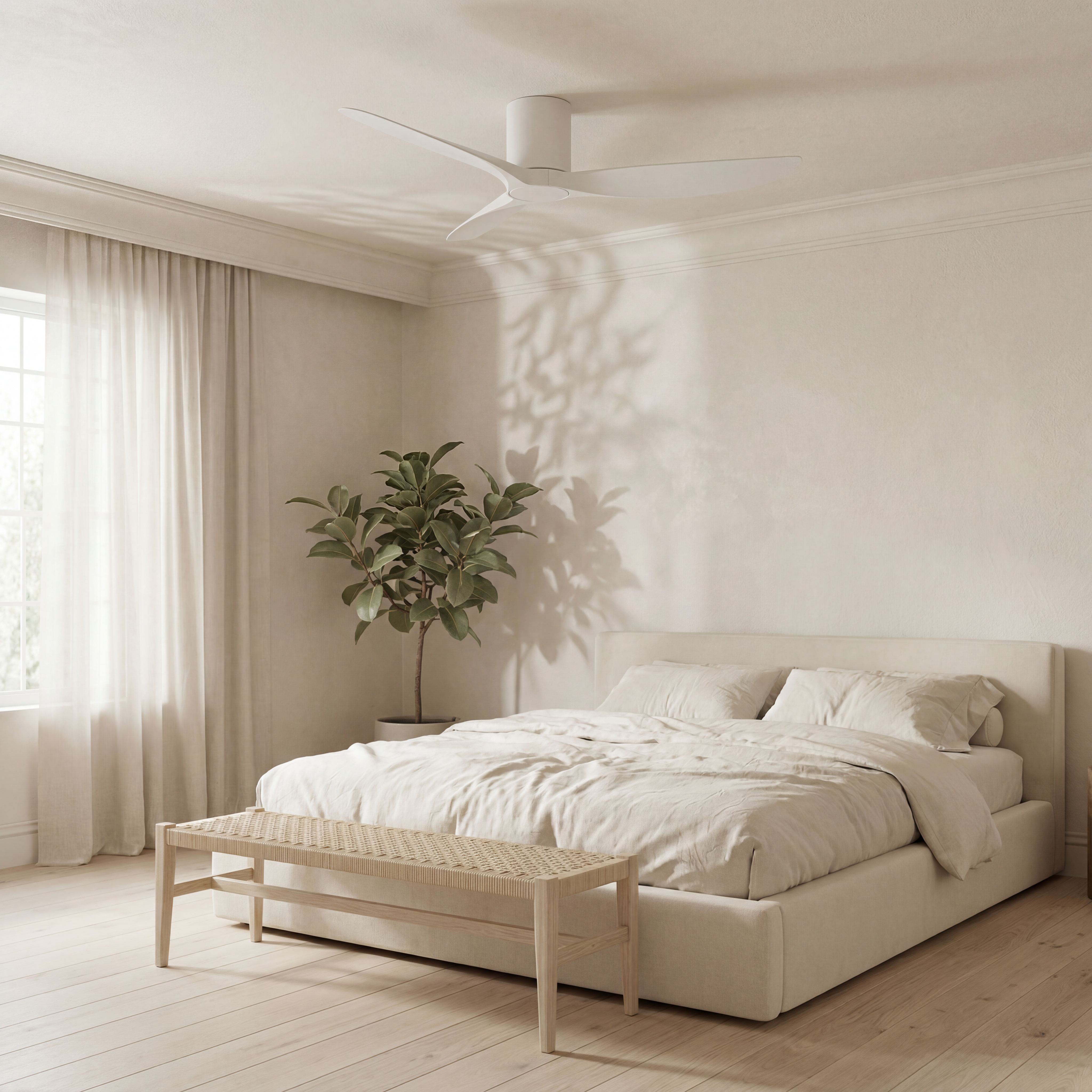 Golfet Ceiling Fan 132 cm (10–20 m²) – 3 ABS Blades