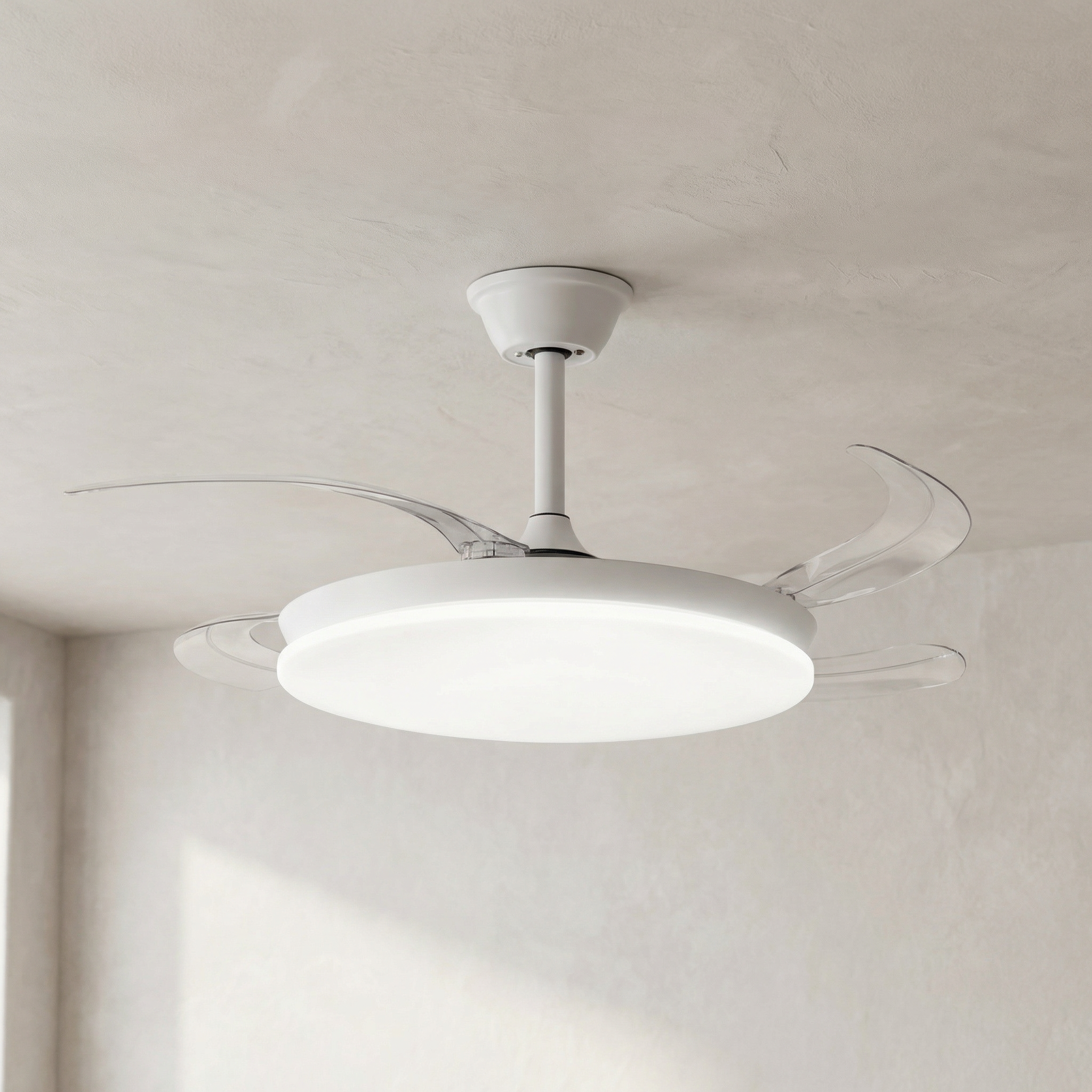 Milos 55 cm Ceiling Fan (6-15 m²) – Compact with LED Light
