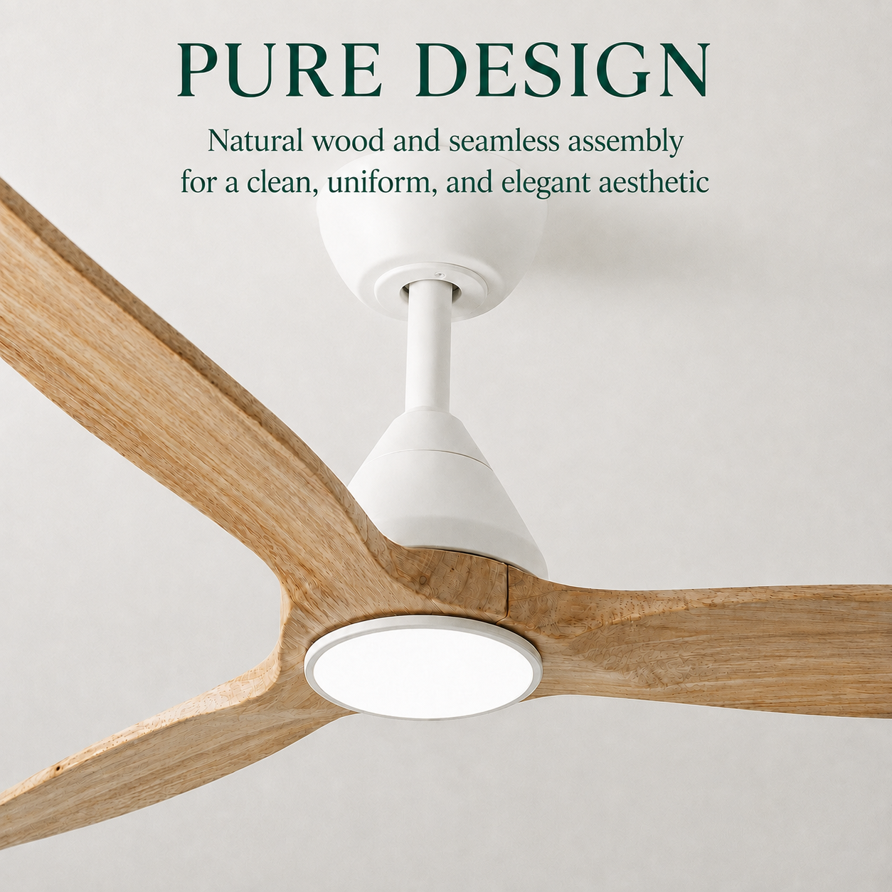 Dolomiti Wooden Ceiling Fan (132 cm / 112 cm)